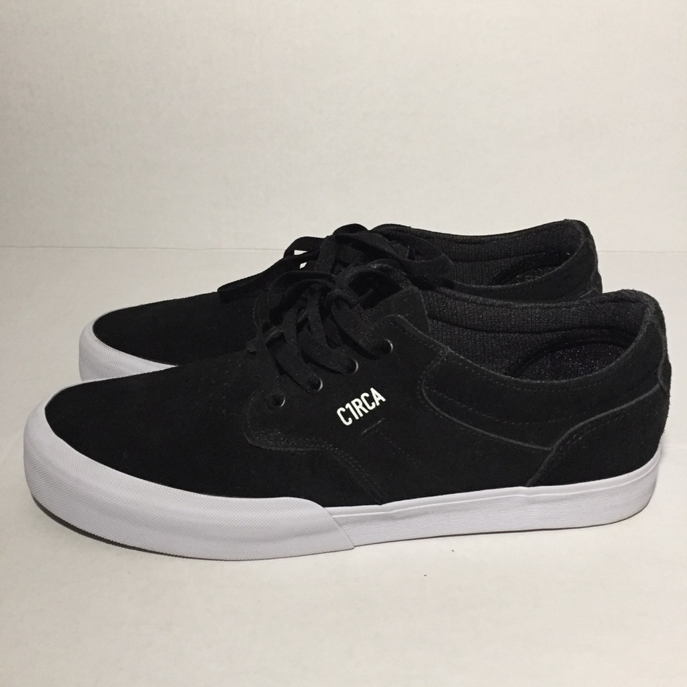Circa Elston Black/ White Skate Shoes Size 12